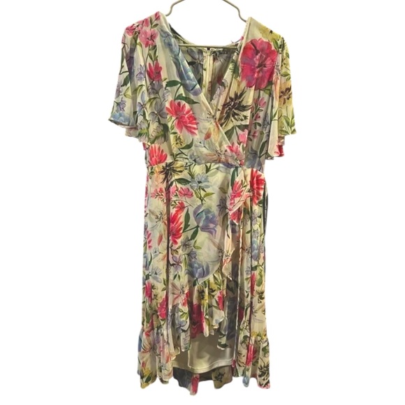 Calvin Klein Dresses & Skirts - Calvin Klein Floral Wrap Sundress Women’s 10 NWT